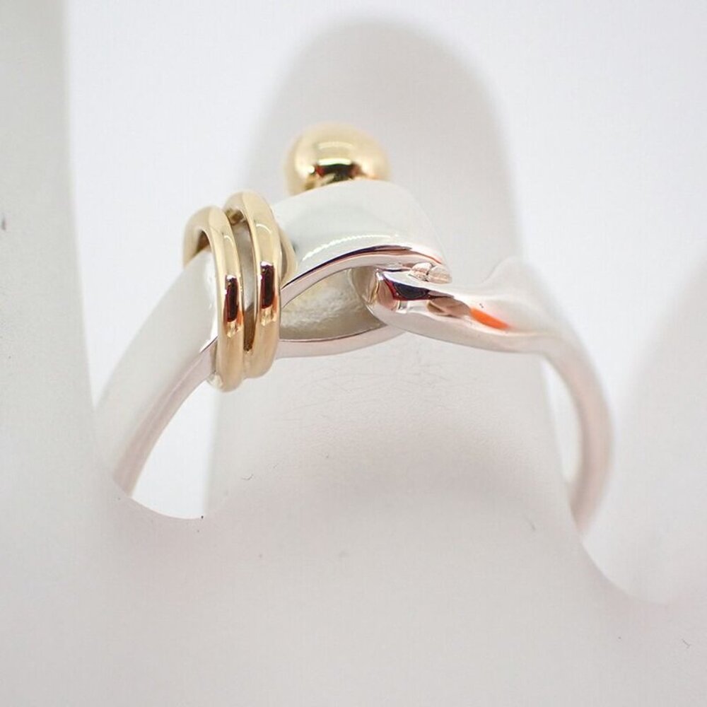 Tiffany & Co. 925 750 Hook Eye Ring - Picture 5 of 12